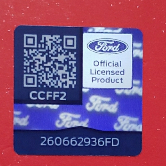 Ford Cream and Navy Beanie with Pom-Pom - Picture 5 of 8